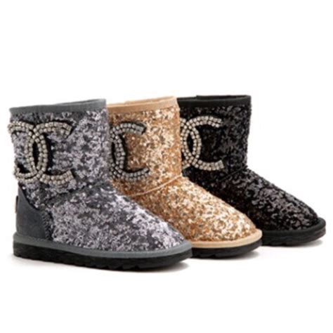 chanel ugg like boots.